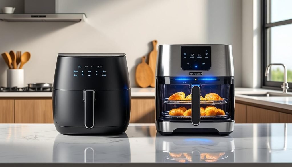découvrez le duel épique entre la friteuse sans huile dual blaze et la max dual zone pour savoir laquelle révolutionnera votre cuisine avec performances et innovation.