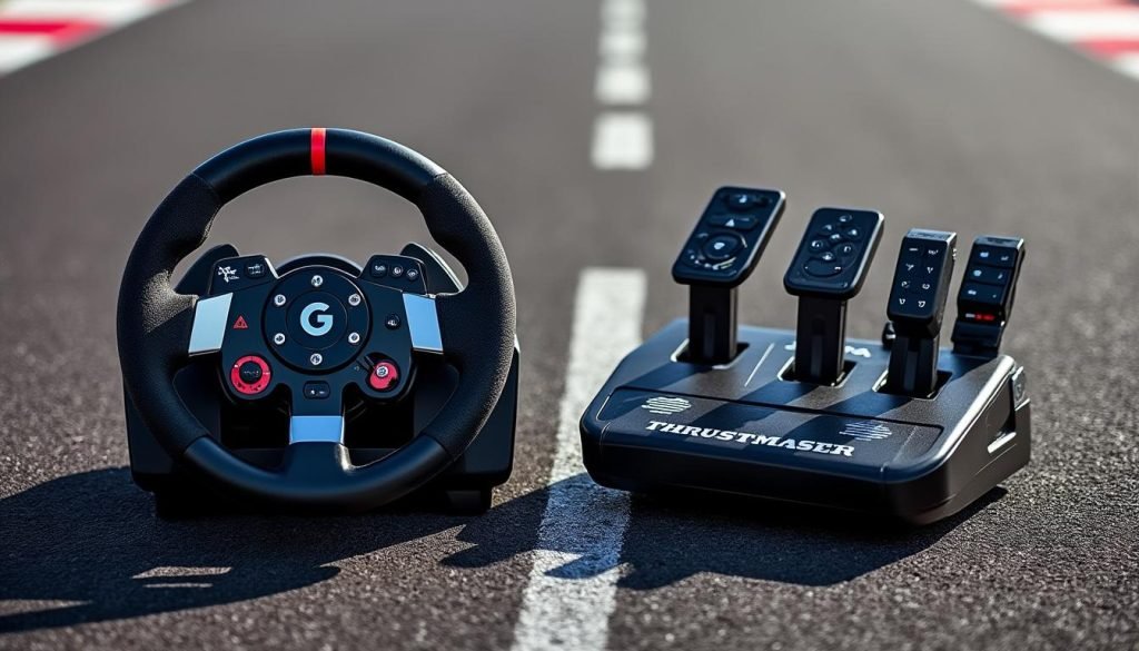 découvrez le duel ultime entre le logitech g29 et le thrustmaster t300 rs gt, deux volants de course incontournables. analyse complète pour savoir lequel domine la piste et offre la meilleure expérience de conduite.
