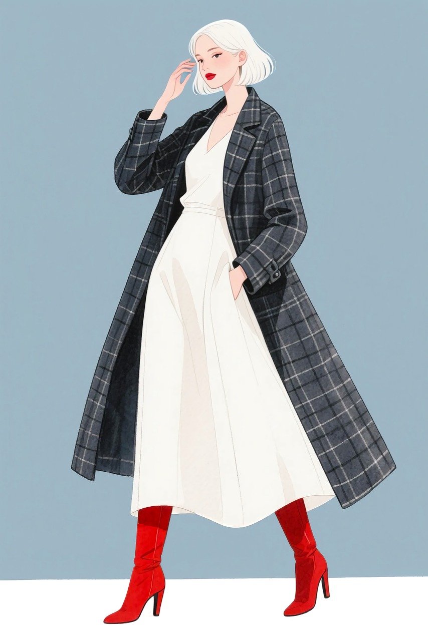 découvrez notre manteau à carreaux alliant élégance et confort, parfait pour rester stylé(e) et au chaud toute la saison.